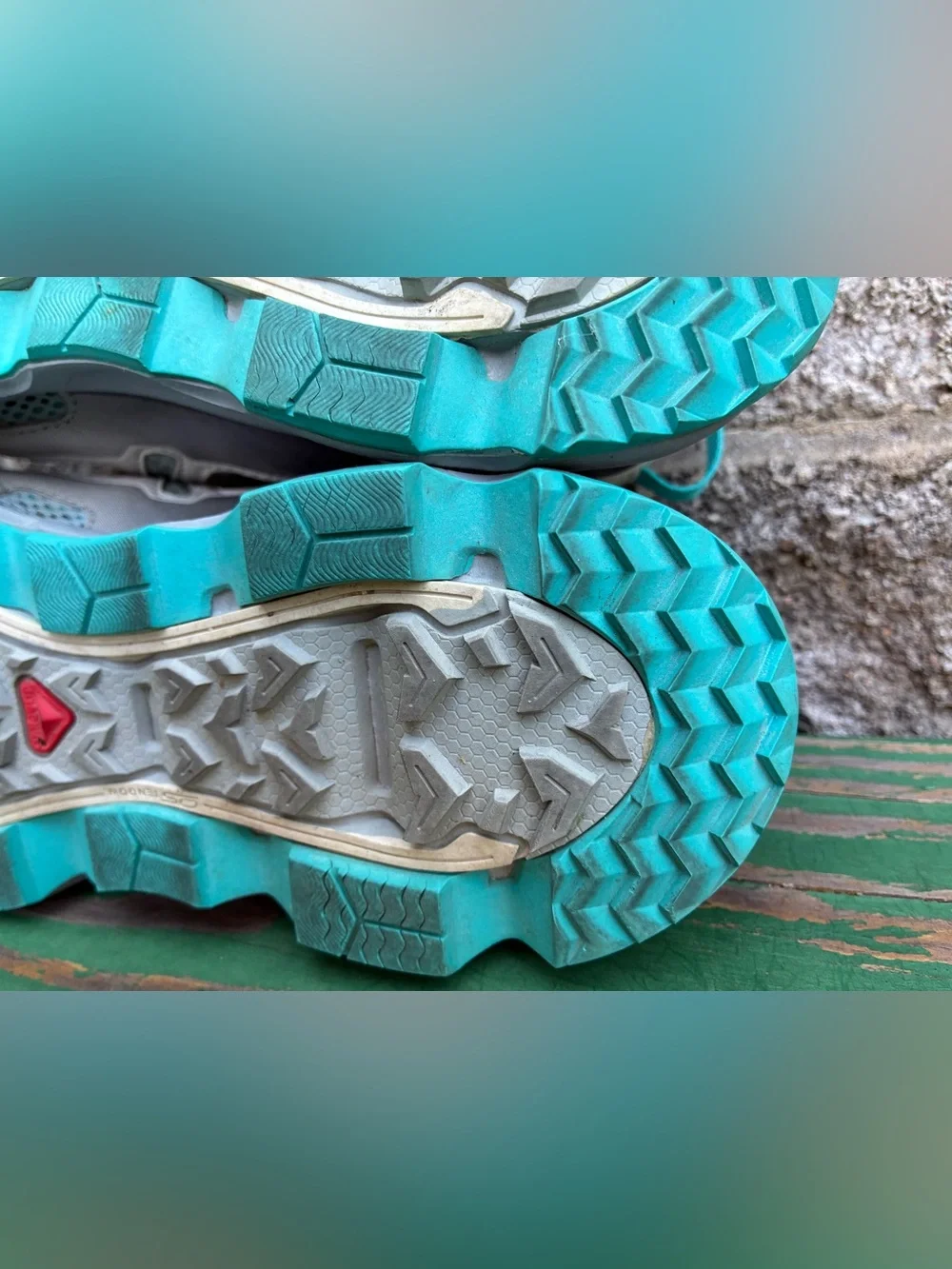 Salomon Gecko Water Shoes Womens Size 8 Cross Country Hybrid Sneakers Aqua Blue